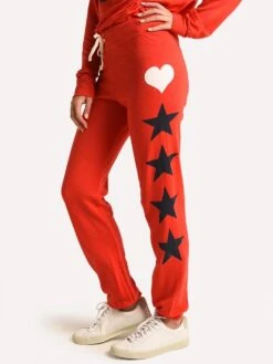 Sundry Basic Sweatpants -ST.BERNARD Clothing 01 002a22 ceriseheart starsalt1