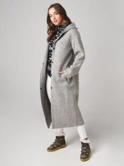 Frauenschuh Women's Olivia Long Coat -ST.BERNARD Clothing 057557x09SILVERxAlt1 19776491