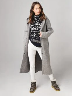 Frauenschuh Women's Olivia Long Coat -ST.BERNARD Clothing 057557x09SILVERxPrimary 19776484