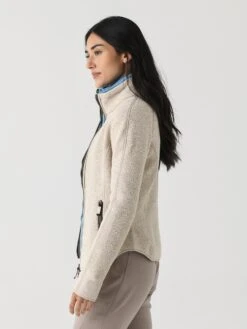 Frauenschuh Women's Wera Teddy Fleece Jacket -ST.BERNARD Clothing 079580xCARAMELxAlt2 145734303