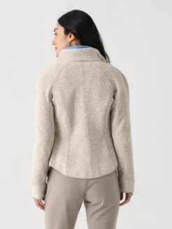 Frauenschuh Women's Wera Teddy Fleece Jacket -ST.BERNARD Clothing 079580xCARAMELxAlt3 145734305