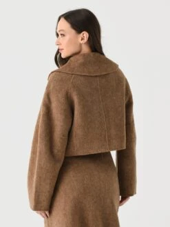 CLEA Women's Alto Cropped Jacket -ST.BERNARD Clothing 1005 xHAZELNUTxAlt3 142446932