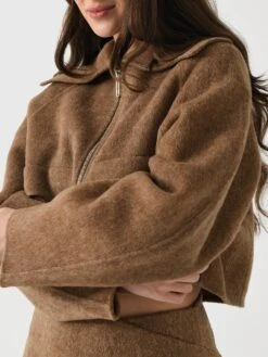 CLEA Women's Alto Cropped Jacket -ST.BERNARD Clothing 1005 xHAZELNUTxAlt4 142446966