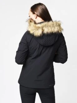 Obermeyer Women's Siren Jacket With Faux Fur -ST.BERNARD Clothing 11128 BLACKalt2