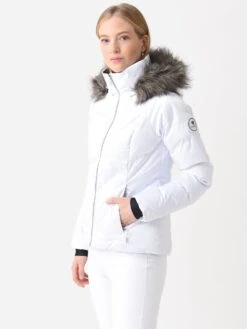 Obermeyer Women's Bombshell Jacket -ST.BERNARD Clothing 11137xWHITESATINxAlt2 80145977
