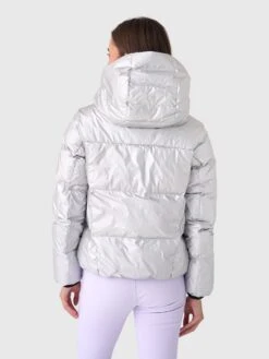 Obermeyer Women's X Saint Bernard Calypso Luxe Down Jacket -ST.BERNARD Clothing 11189 xSILVERxAlt1 173513348