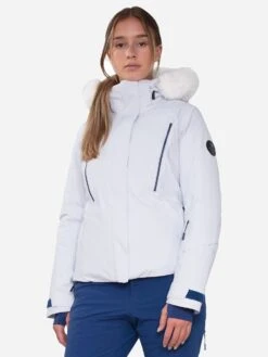 Obermeyer Women's Evelyn Jacket W/ Faux Fur -ST.BERNARD Clothing 11194xARCTICFOXxPrimary 76206670