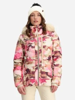 Obermeyer Women's Circe Down Jacket -ST.BERNARD Clothing 11214xBLOOMINGCAMOxPrimary 138661500
