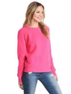 Jumper 1234 Thick Rib Crew Sweater -ST.BERNARD Clothing 1216 1044 b628neonpinkalt1