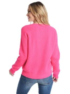 Jumper 1234 Thick Rib Crew Sweater -ST.BERNARD Clothing 1216 1044 b628neonpinkalt2