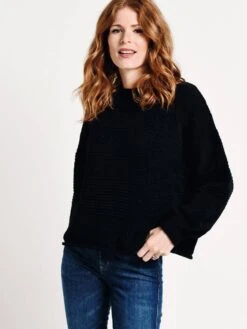 Loveriche Knit Sweater -ST.BERNARD Clothing 12w1437l blackalt1