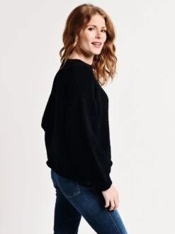 Loveriche Knit Sweater -ST.BERNARD Clothing 12w1437l blackalt2