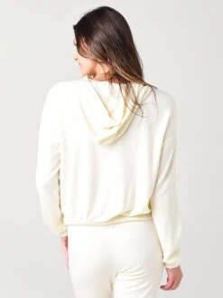 Stateside Women's Viscose-Fleece Twist Front Hoodie -ST.BERNARD Clothing 130 4115xCREAMxAlt2 17515302