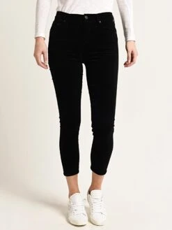 Citizens Of Humanity Women's Rocket Crop Velour High Rise Skinny Jean