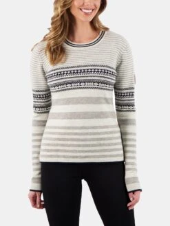 Obermeyer Women's Olive Crewneck Sweater 10 Obermeyer Women's Olive Crewneck Sweater -ST.BERNARD Clothing 16048 xTAHINIxPrimary 12943360