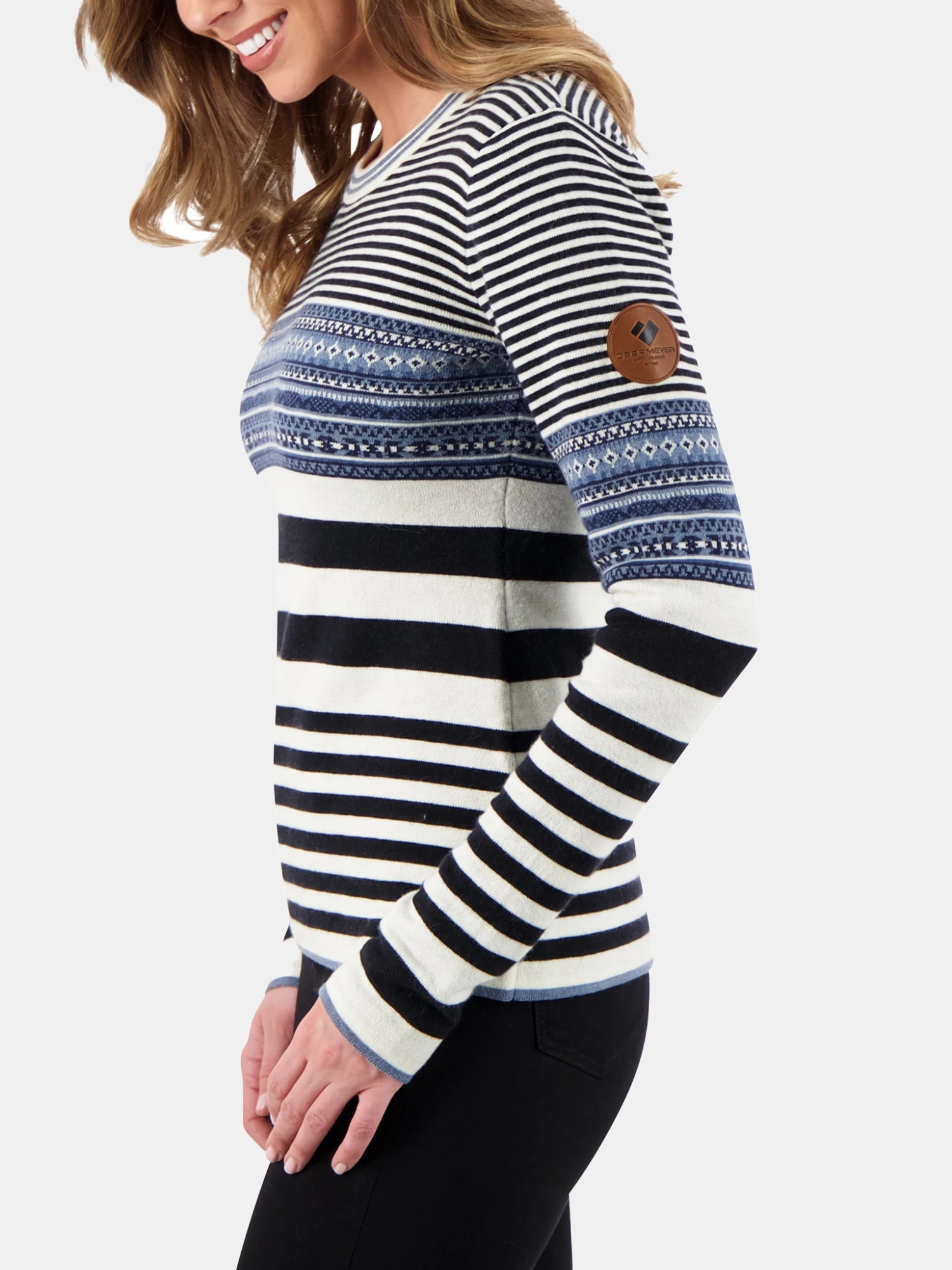 Obermeyer Women's Olive Crewneck Sweater 2 Obermeyer Women's Olive Crewneck Sweater - Image 2