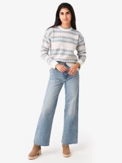 Obermeyer Women's Joanna Sweater -ST.BERNARD Clothing 16056 xWHITExAlt2 81129385