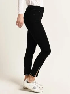 Citizens Of Humanity Women's Rocket Ankle Split Hem Jean -ST.BERNARD Clothing 1691b 805 cavern black alt1