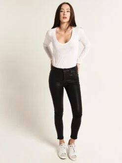 Citizens Of Humanity Women's Rocket Ankle High Rise Skinny Jean -ST.BERNARD Clothing 1759 805 blackleatherettealt3