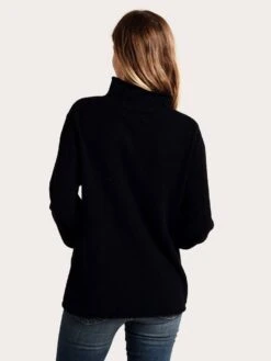 White + Warren Blouson Sleeve Rollneck Sweater -ST.BERNARD Clothing 17747 blackalt3