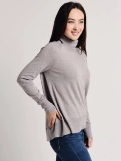 White+Warren Raglan Standneck Sweater 8 White+Warren Raglan Standneck Sweater -ST.BERNARD Clothing 17879 stoneheatheralt2