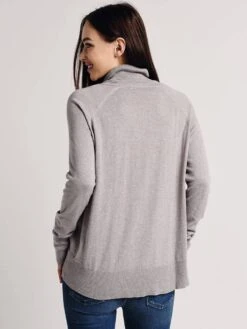 White+Warren Raglan Standneck Sweater 9 White+Warren Raglan Standneck Sweater -ST.BERNARD Clothing 17879 stoneheatheralt3