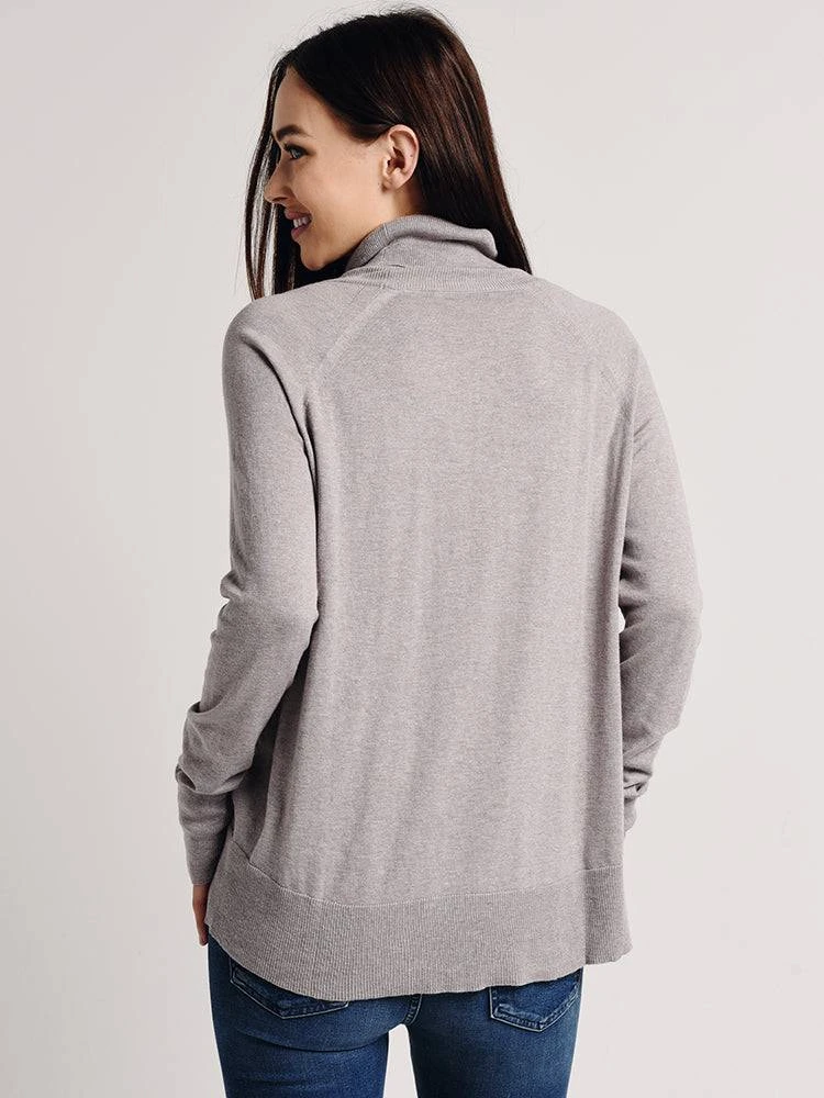 White+Warren Raglan Standneck Sweater 5 White+Warren Raglan Standneck Sweater - Image 5