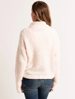 White + Warren Side Tie Half Zip -ST.BERNARD Clothing 17892 snowalt2