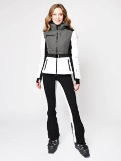 Erin Snow Women's Kat Jacket In Merino Eco Sporty 7 Erin Snow Women's Kat Jacket In Merino Eco Sporty -ST.BERNARD Clothing 1810410 HEATHER SNOWalt3