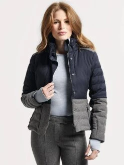 Erin Snow Sari Insulated Jacket In Merino -ST.BERNARD Clothing 1810411 ink dovealt1