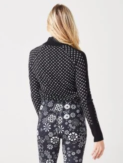 Krimson Klover Women's Showcase Mock Neck Sweater -ST.BERNARD Clothing 1825 x001BLACKxAlt3 48720830