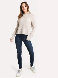 White + Warren Oversized Waffle Hoodie -ST.BERNARD Clothing 18378 SANDWISPHTHRalt3