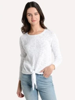 Project J Tie Front Tee -ST.BERNARD Clothing 19003 white 4434c0d8 0ca0 4b0a 8307 e83468e08f1c