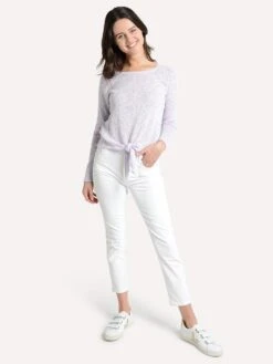 Project J Tie Front Tee -ST.BERNARD Clothing 19003 lavenderalt1