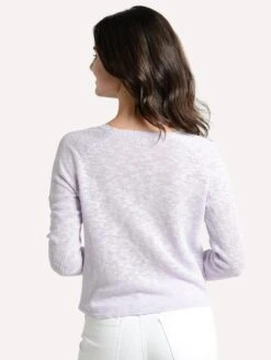 Project J Tie Front Tee -ST.BERNARD Clothing 19003 lavenderalt3