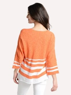 Project J V-Neck Tunic -ST.BERNARD Clothing 19014 orangealt2