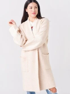 White + Warren Women's Plush Melange Luxe Coat