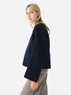 ALC Women's Finley Wool Cape Jacket -ST.BERNARD Clothing 1JAKT00609xNAVYxAlt2 110579213