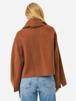 ALC Women's Finley Wool Cape Jacket -ST.BERNARD Clothing 1JAKT00609xSEPIAxAlt4 77743370