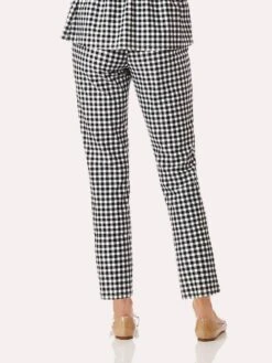 Jude Connally Lucia Slim Ankle Pant 7 Jude Connally Lucia Slim Ankle Pant -ST.BERNARD Clothing 201084 gbginghamblackalt1