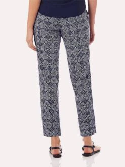 Jude Connally Jamie Stretch Ankle Length Trouser -ST.BERNARD Clothing 201708 bmnbatikmedallionnavyalt1