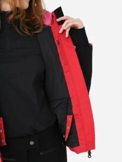 Erin Snow Women's Kat Chevron Eco Sporty Jacket -ST.BERNARD Clothing 2310110xFUSCHIACHERRYxAlt4 113851029