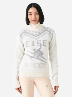 Jet Set Women's Ski Wool Turtleneck Sweater -ST.BERNARD Clothing 2321130035x0095OFFWHITExPrimary 112234834 598ee838 b89d 40f9 b7b1 0a3fff10665f