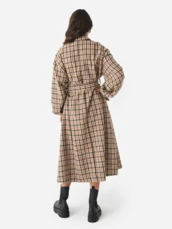 Hunter Bell Women's Hightower Coat 7 Hunter Bell Women's Hightower Coat -ST.BERNARD Clothing 23FAOW7SmlChkxSMALLCHECKWOOLxAlt3 107654498