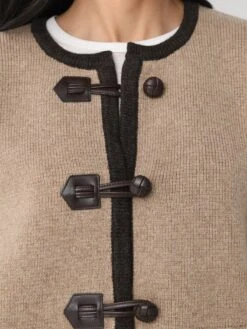 Alex Mill Women's Aubrey Sweater Jacket 9 Alex Mill Women's Aubrey Sweater Jacket -ST.BERNARD Clothing 240 WW363 1665xOATMEALxAlt4 145731551