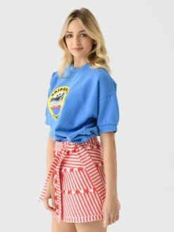 Hunter Bell Women's Graphic Sweatshirt -ST.BERNARD Clothing 25SPT14TurBluxTURKISHBLUExAlt2 155005879