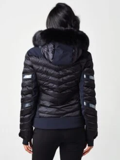 Toni Sailer Women's Madita Splendid Fur Ski Jacket -ST.BERNARD Clothing 302107DFx100BLACKBLUEFOXBLACKxAlt2 18827170