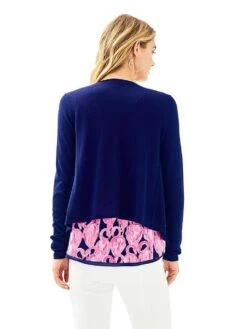 Lilly Pulitzer Maleta Cardigan -ST.BERNARD Clothing 30297 408truenavyalt1