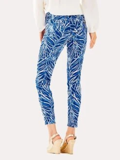 Lilly Pulitzer Women's South Ocean Skinny Crop Pant -ST.BERNARD Clothing 30508 403twilightbluearlyriseralt1