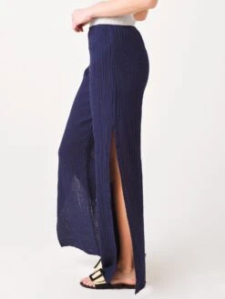 Stark X Women's Pocket Front Slit Pant 6 Stark X Women's Pocket Front Slit Pant -ST.BERNARD Clothing 3106XCSOLxNAVYxAlt2 29184401